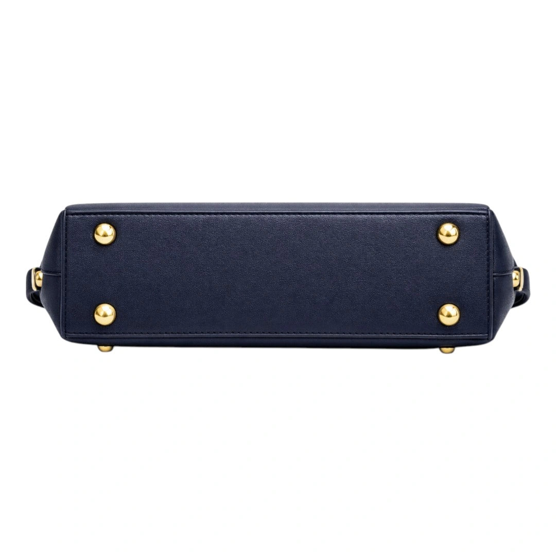 Irista Stylish Navy Blue Women Hand Bag Modern Leather