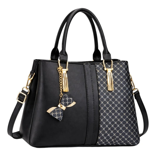 Irista Women’s Classic Black Shoulder Bag Stylish Leather