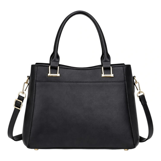 Irista Women’s Classic Black Shoulder Bag Stylish Leather